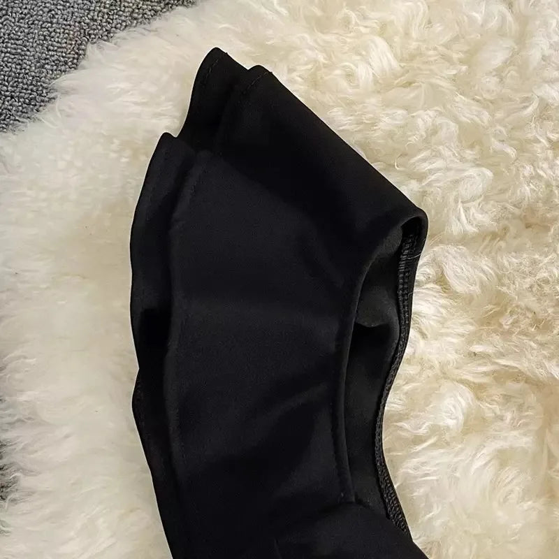 Vestidos Neploe One Shoulder Dress-Black Periwinkley Shop