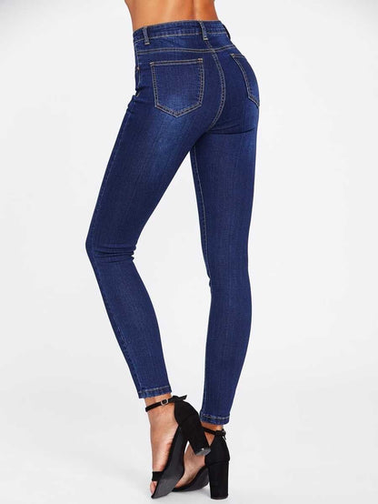 Dark wash skinny jeans  Navy Periwinkley Shop
