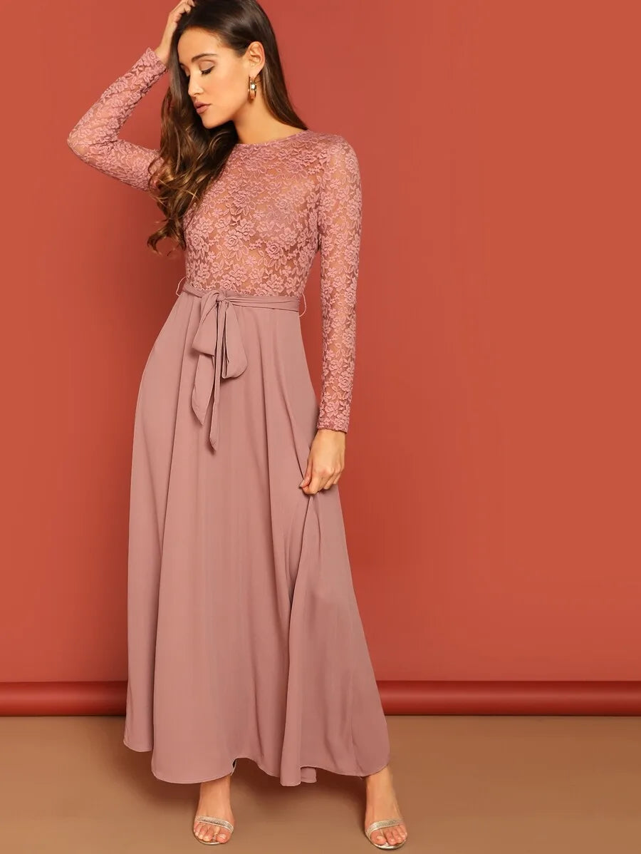 sheer lace skater dress Windsor Sultry Vibes Sheer Lace Corset Skater Dress