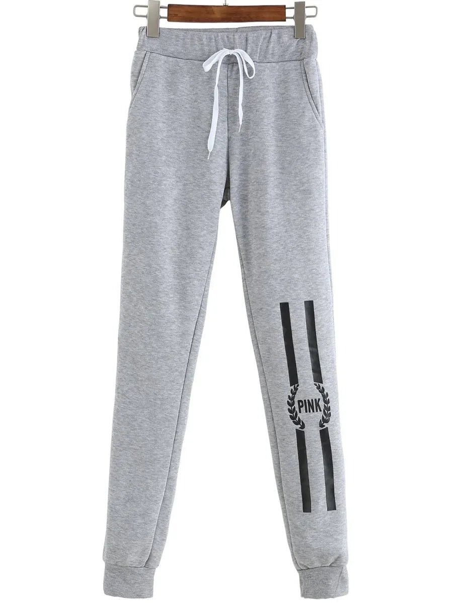 Letters Print Raglan Sleeve Top With Pants Periwinkley Shop