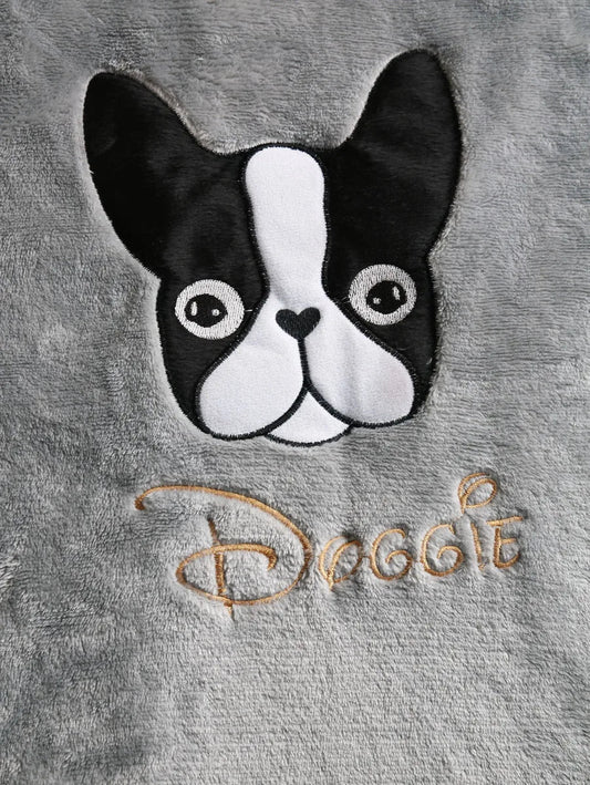 Embroidered Plush Pajama Set Periwinkley Shop