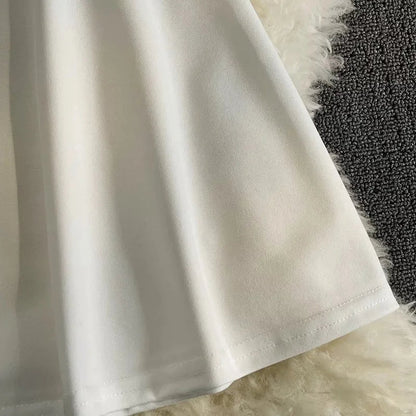 Vestidos Neploe One Shoulder Dress- White Periwinkley Shop