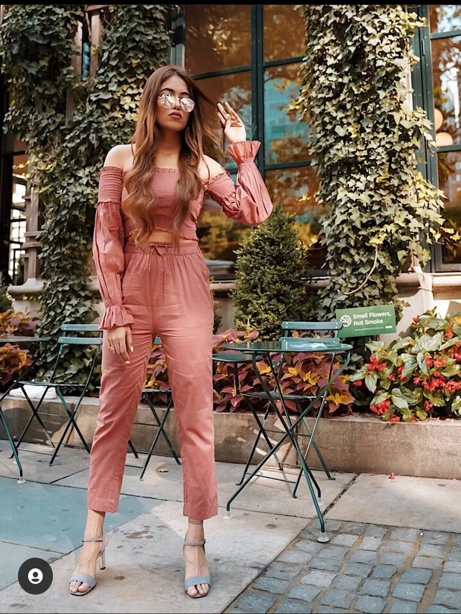 Smocked Top + Trouser Set! Periwinkley Shop