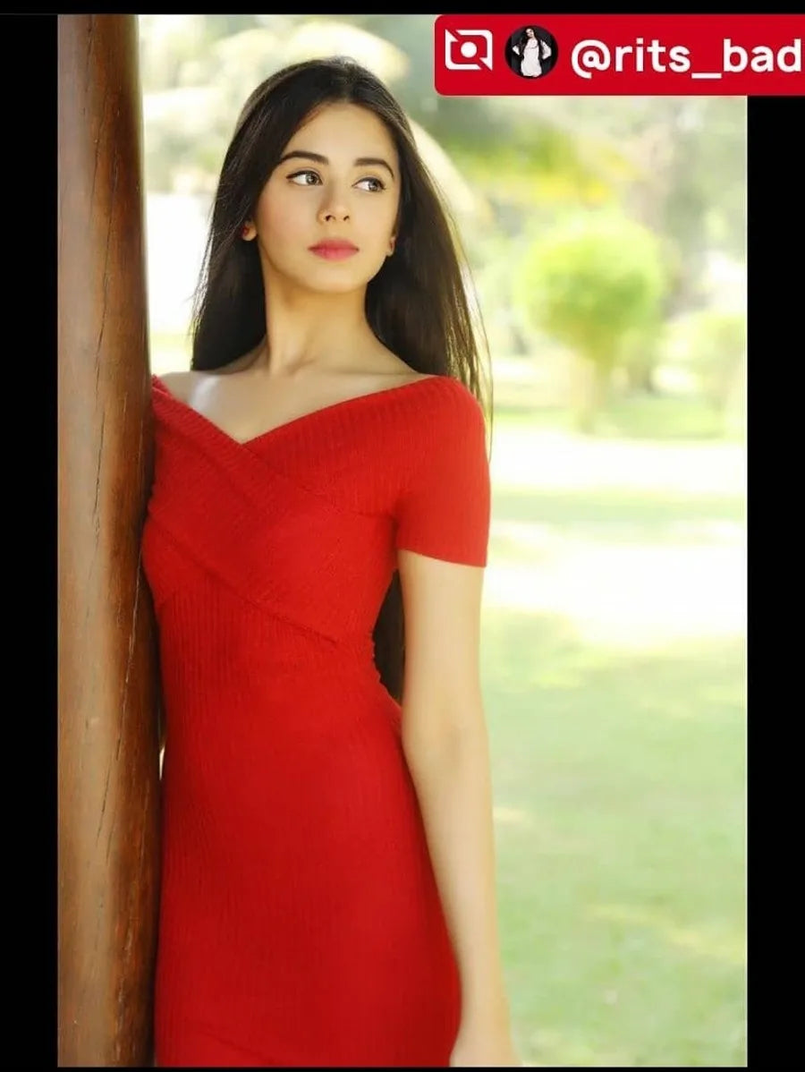 Cross Over Bardot Rib Knit Dress Periwinkley Shop