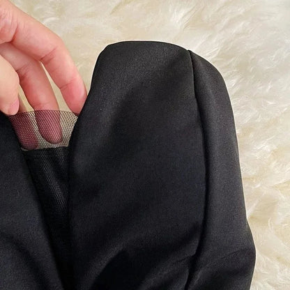 Vestidos Neploe One Shoulder Dress-Black Periwinkley Shop