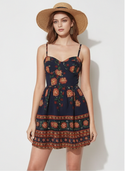 Floral Print Cami Sundress