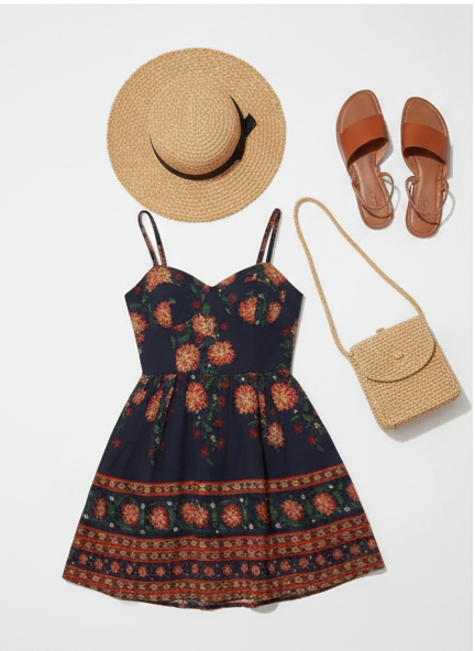Floral Print Cami Sundress
