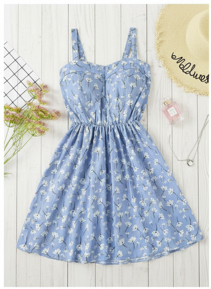 floral print cami dress