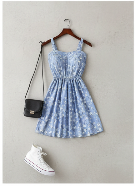 floral print cami dress