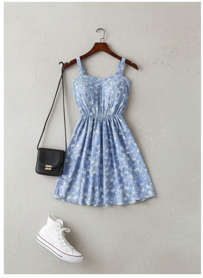 floral print cami dress