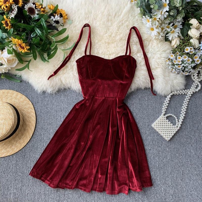 Rich Ruby Maroon Dress -Preorder Periwinkley Shop