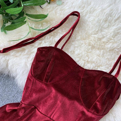 Rich Ruby Maroon Dress -Preorder Periwinkley Shop