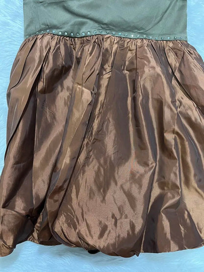 sequin embellished waist high belted  ball dress Periwinkley Shop