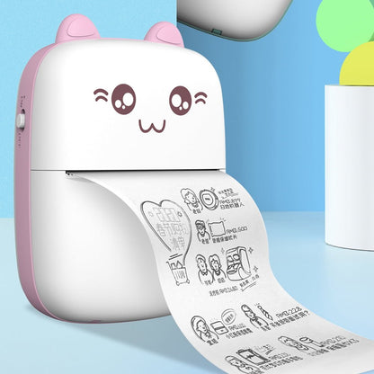 Portable Thermal Printer Mini Cat Print Paper Photo Pocket Thermal Printer Periwinkley Shop