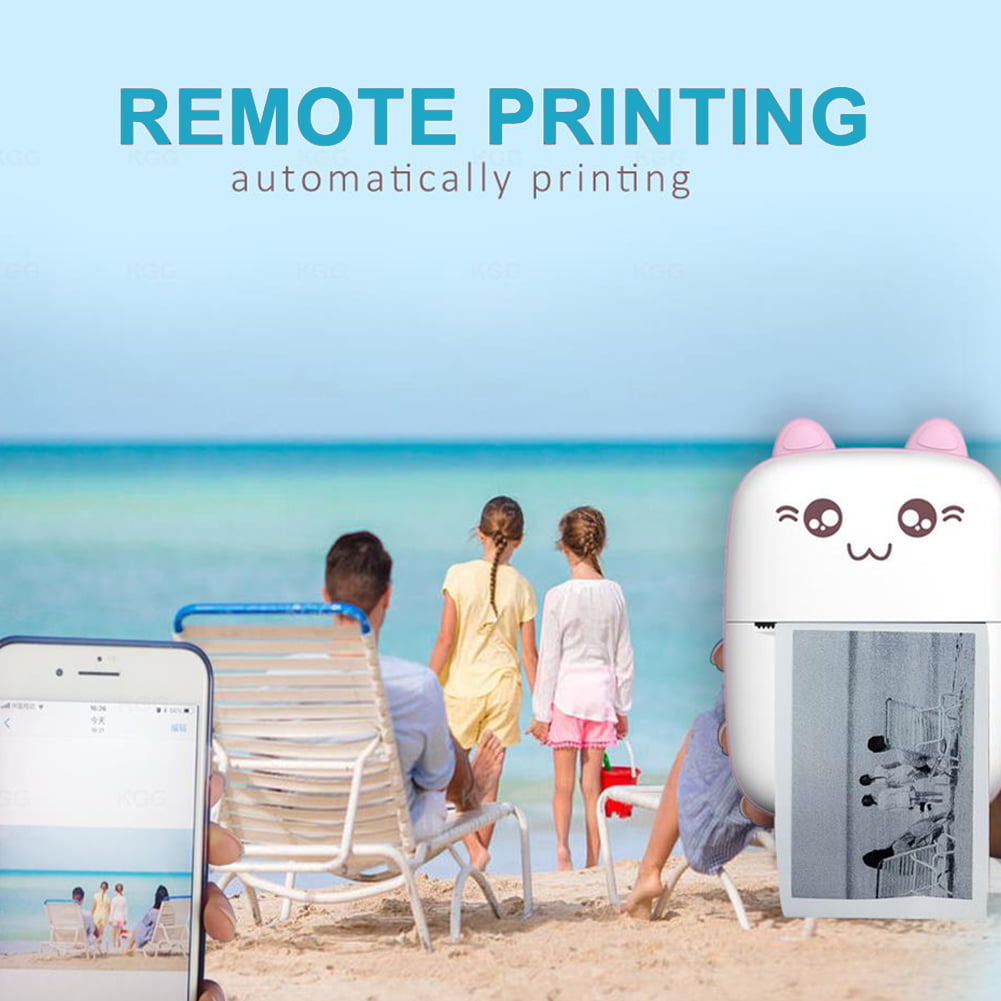 Portable Thermal Printer Mini Cat Print Paper Photo Pocket Thermal Printer Periwinkley Shop
