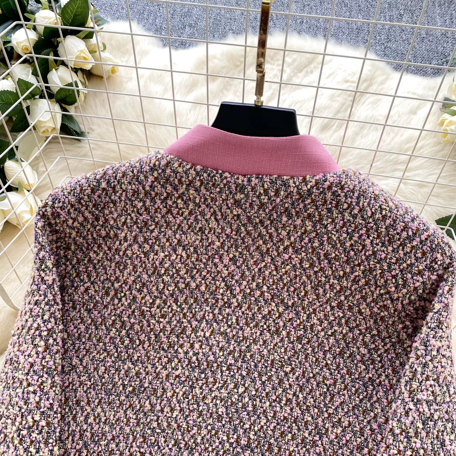 Parisian Autumn Tweed Co-Ord Set Periwinkley Shop