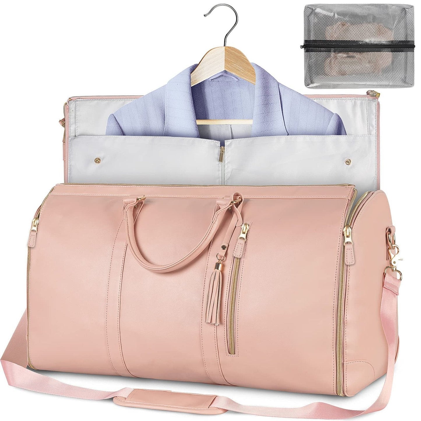 Minimalist Duffel Bag Double Handle-Pink Periwinkley Shop