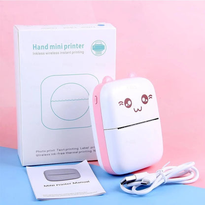 Portable Thermal Printer Mini Cat Print Paper Photo Pocket Thermal Printer Periwinkley Shop