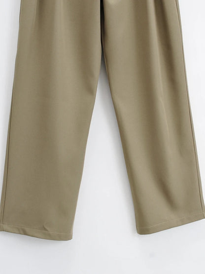 Bethenny Wide Leg Trouser-Beige Periwinkley Shop