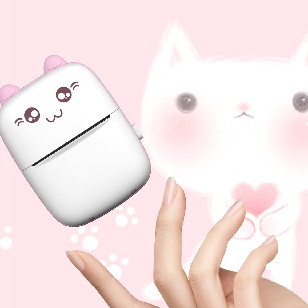 Portable Thermal Printer Mini Cat Print Paper Photo Pocket Thermal Printer Periwinkley Shop