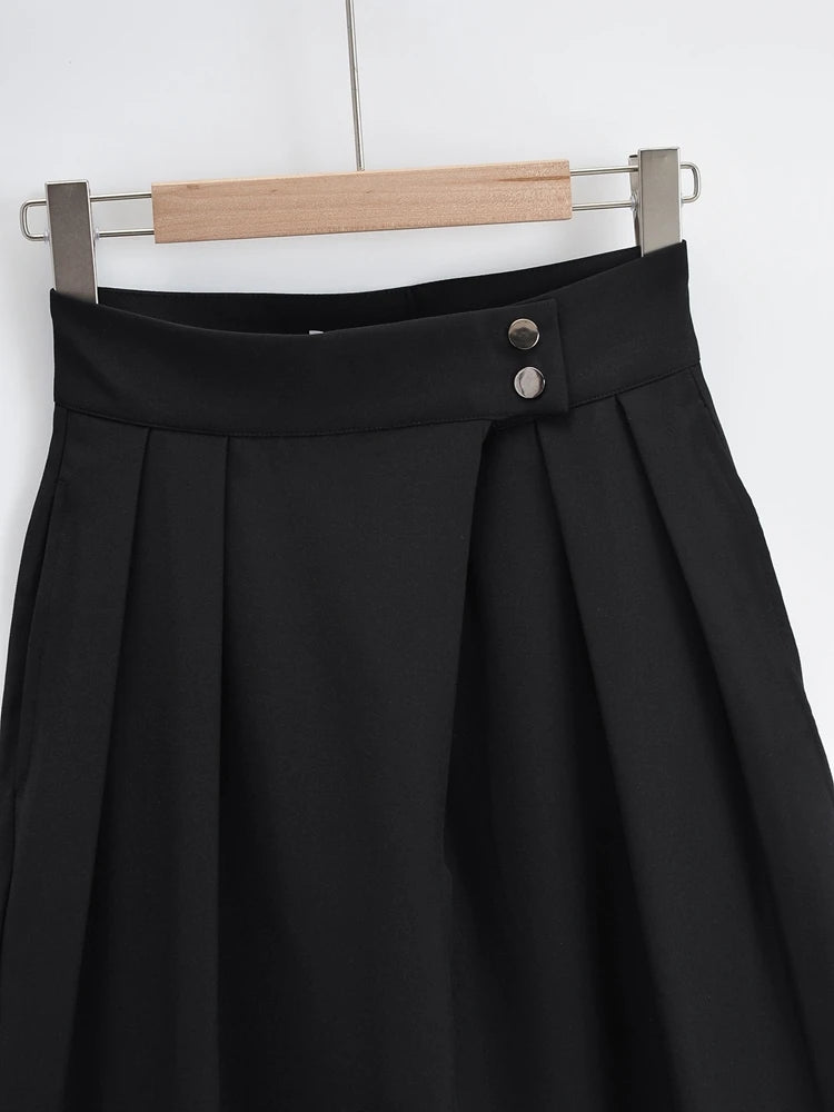 Bethenny Wide Leg Trouser- BLack Periwinkley Shop