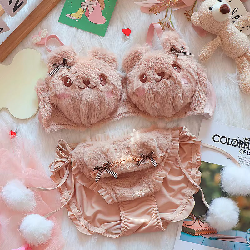 Bear Plushie kawai  Lingerie set