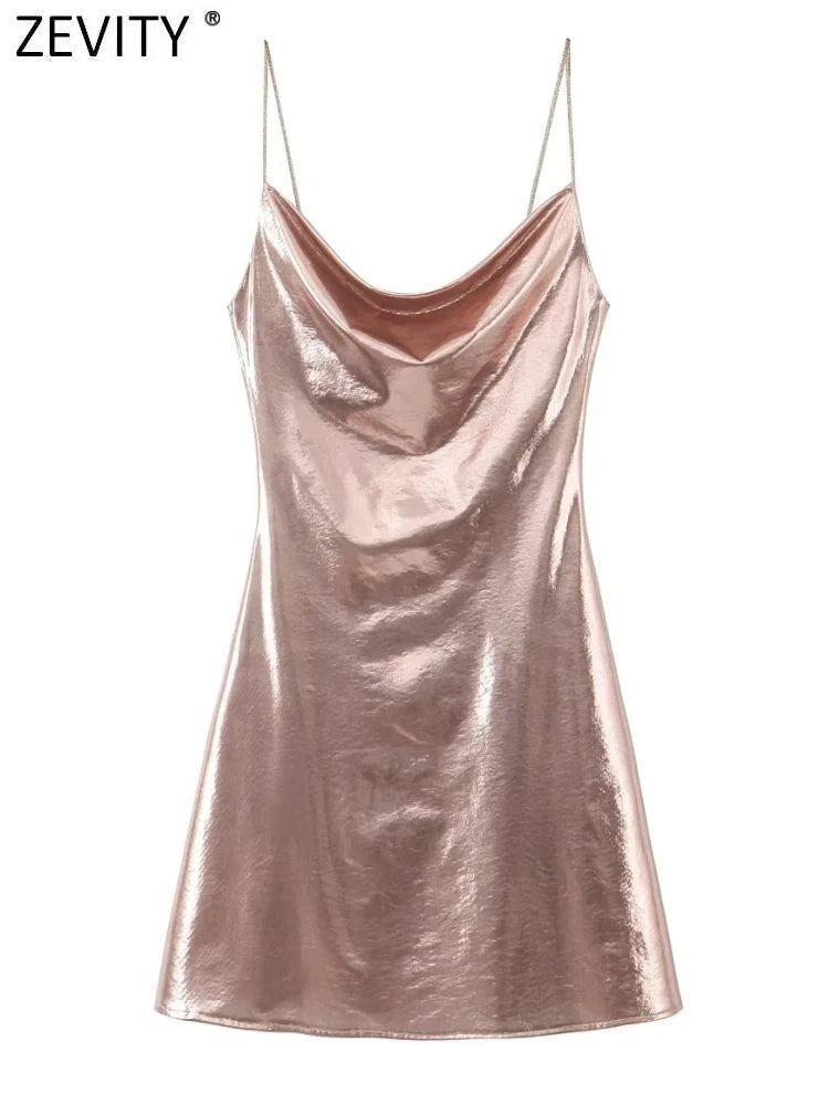 Urfi Summer Metal Party Wear Dress Periwinkley Shop
