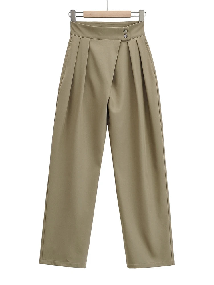 Bethenny Wide Leg Trouser-Beige Periwinkley Shop