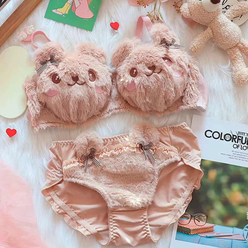 Bear Plushie kawai  Lingerie set
