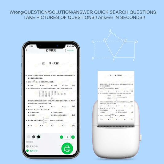 Portable Thermal Printer Mini Cat Print Paper Photo Pocket Thermal Printer Periwinkley Shop