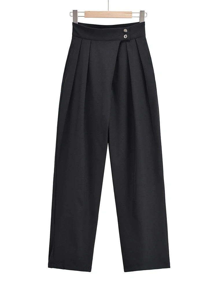 Bethenny Wide Leg Trouser- BLack Periwinkley Shop