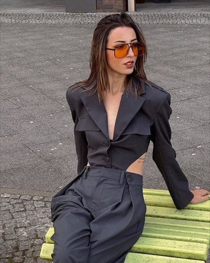 Suhana Khan Hot Casual Set- Black Periwinkley Shop