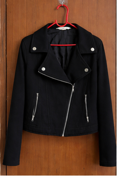 Black Suede Biker jacket