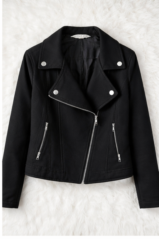 Black Suede Biker jacket