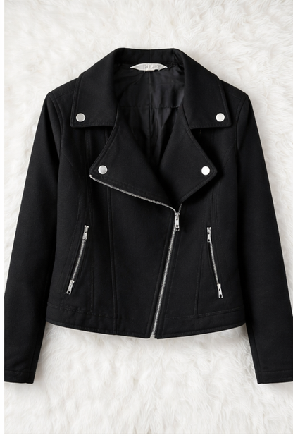 Black Suede Biker jacket