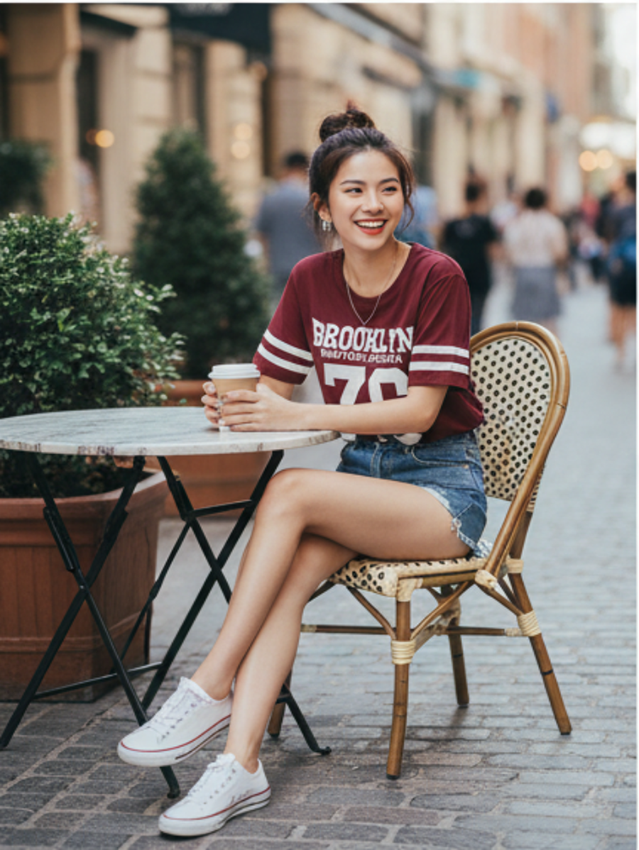 Letter Print Crop T-Shirt