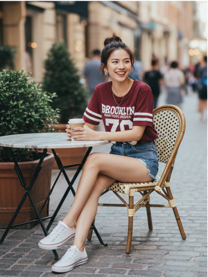 Letter Print Crop T-Shirt