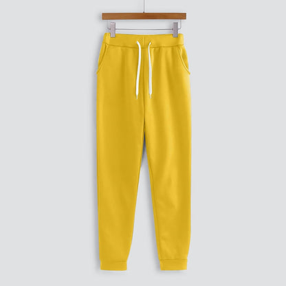 Yellow Hoodie and Joggers Tracksuit Set - Two-Piece Athleisure