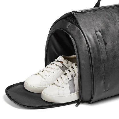 minimalist duffel bag double handle - black