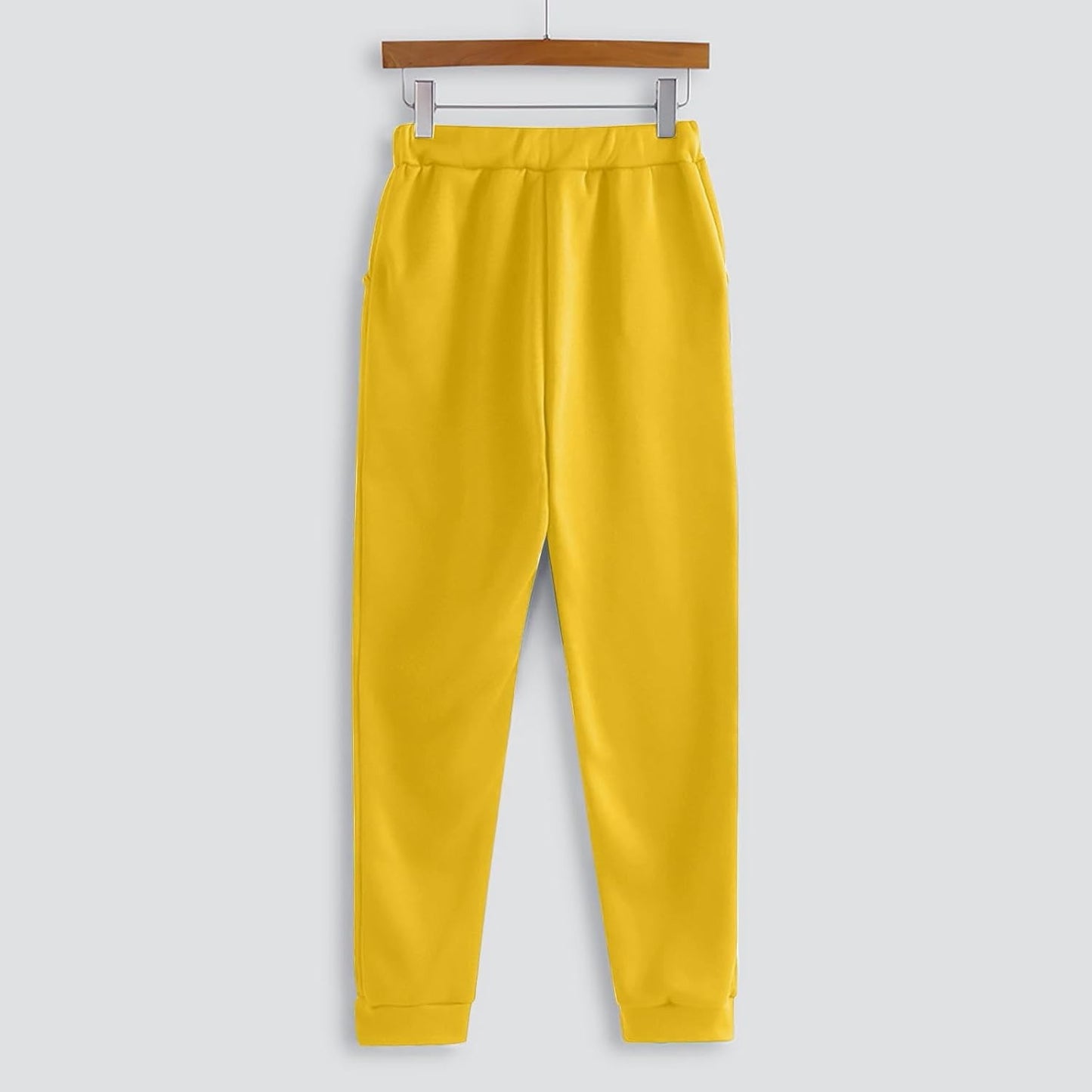 Yellow Hoodie and Joggers Tracksuit Set - Two-Piece Athleisure
