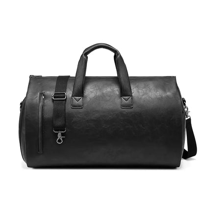 minimalist duffel bag double handle - black