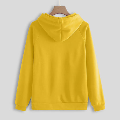 Yellow Hoodie and Joggers Tracksuit Set - Two-Piece Athleisure