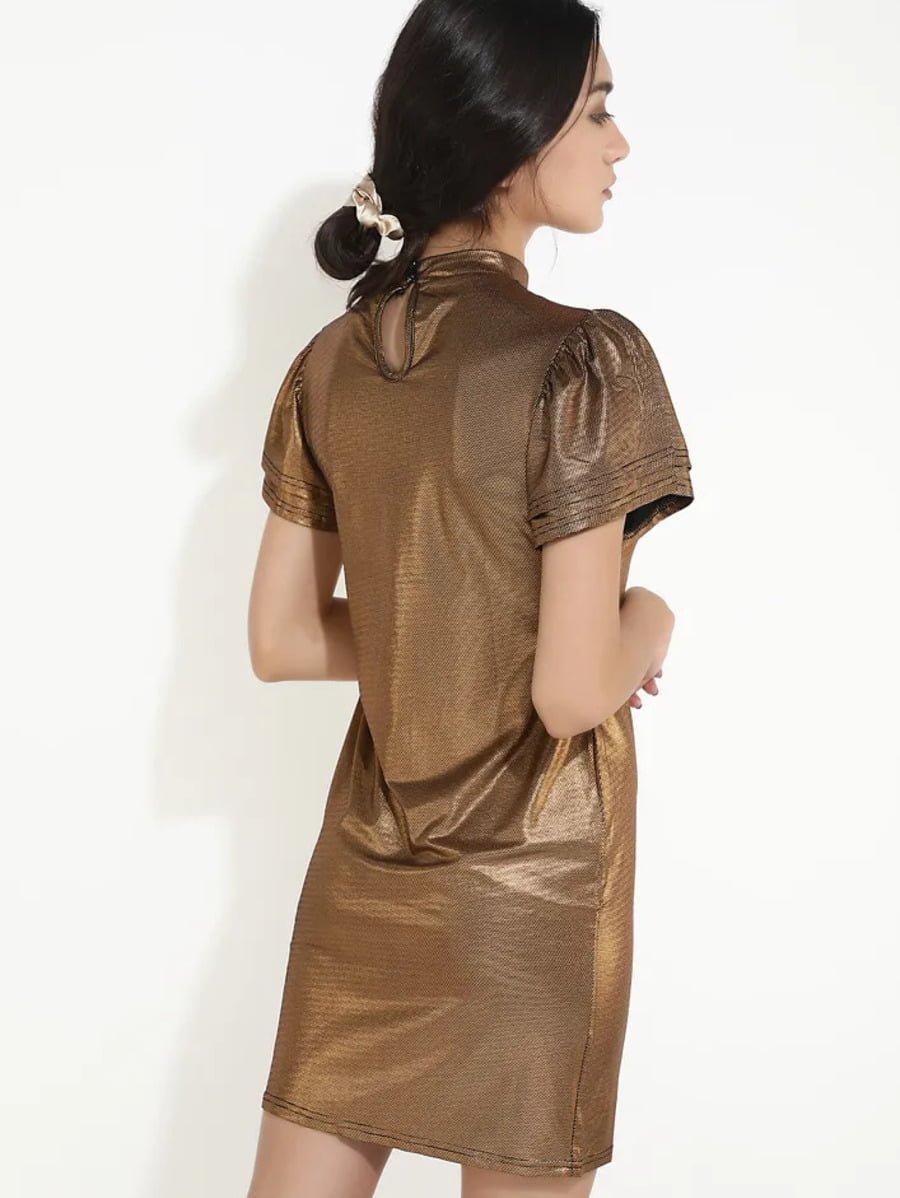 I'll Keep Shining Golden Dress Periwinkley Shop