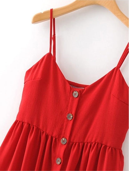 Button Through Cami Dress Periwinkley Shop