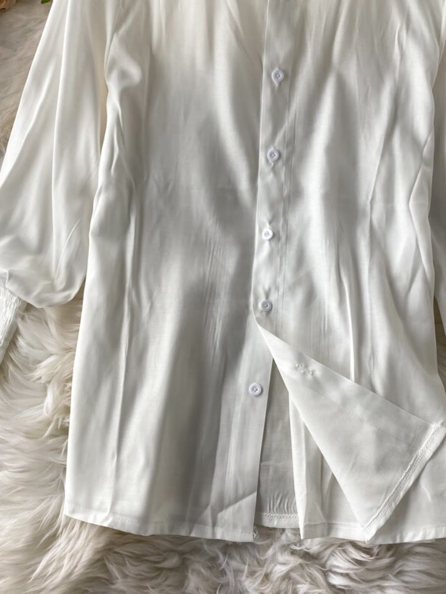 lantern sleeve knit shirt vest two sets Periwinkley Shop