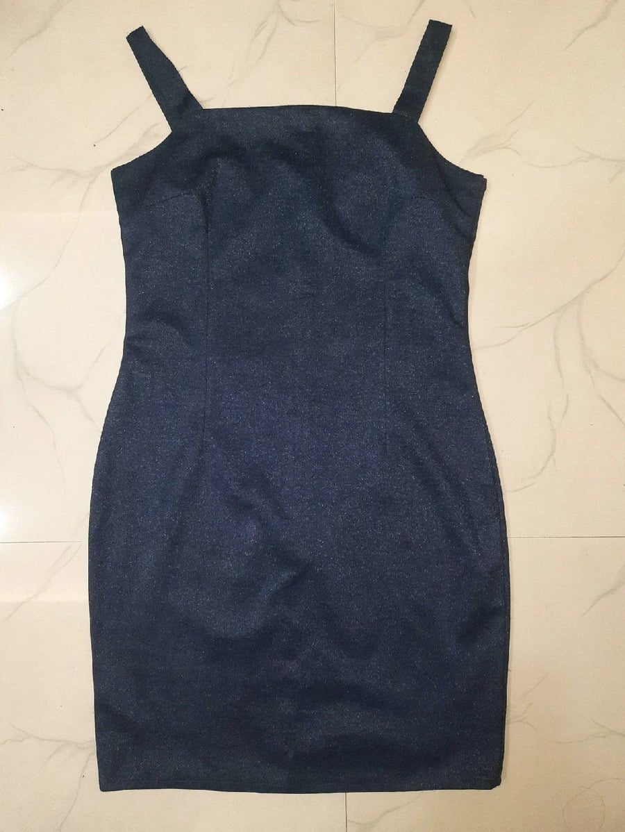 Glitter Hem Bodycon Cami Dress Periwinkley Shop