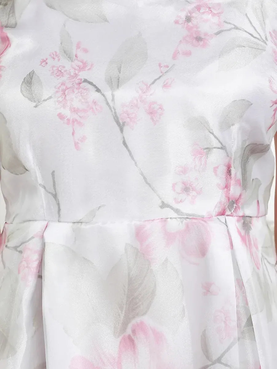 I SMELL SPRING BLOOMING PINK SHEER DRESS Periwinkley Shop