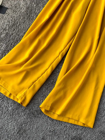 Off Shoulder Top And Wide Leg Pants Set Periwinkley Shop