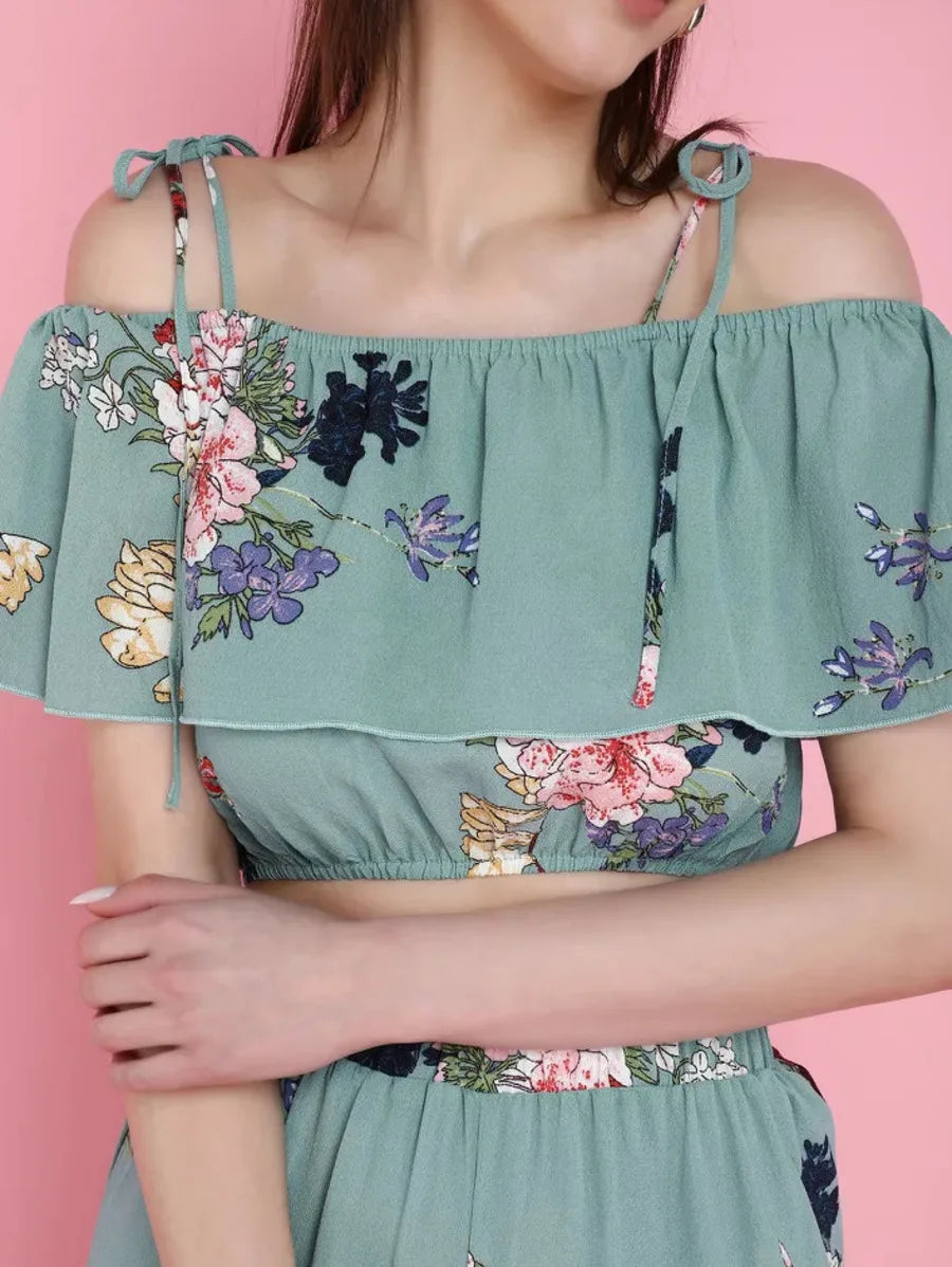 I'm Party Ready Green Two Piece Set Periwinkley Shop