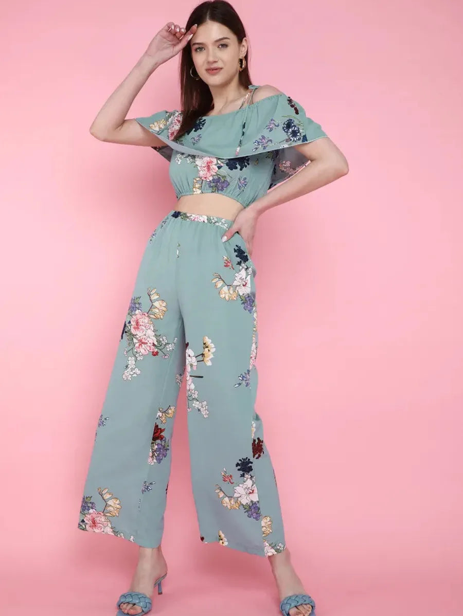 I'm Party Ready Green Two Piece Set Periwinkley Shop